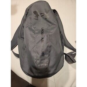 Under Armour Storm Gray Backpack with Extra Large Pocket for Water Bottle